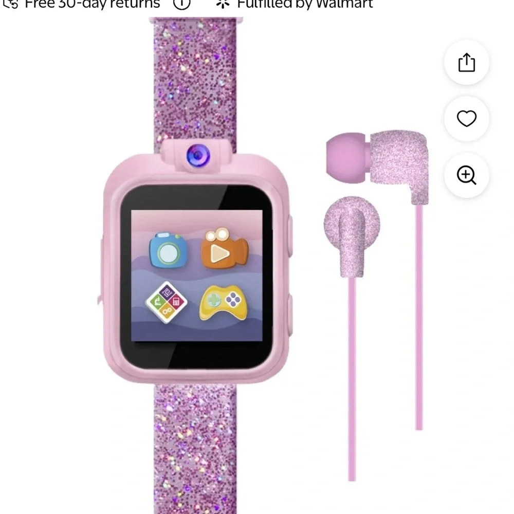 iTech Jr Kids Smartwatch Pink Touchscreen Camera Games Activity Tracker Charger
